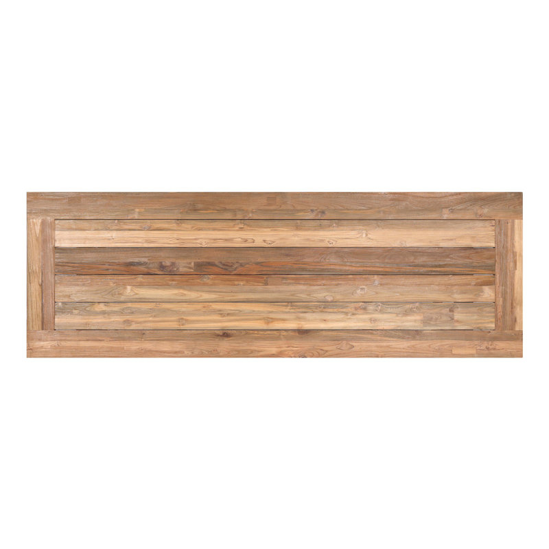 Stewart Outdoor Teak Dining Table, Reclaimed Natural