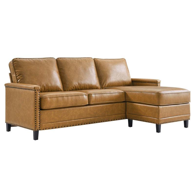 Ashton Vegan Leather Sectional Sofa