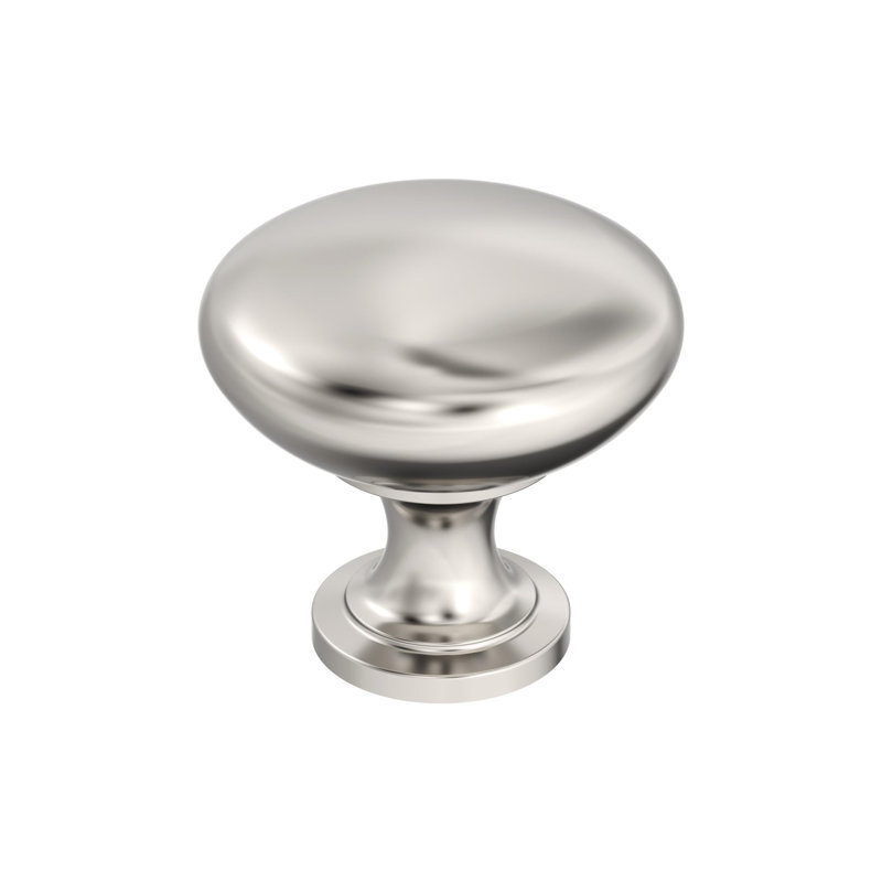 Edona 1-1/4 inch (32mm) Diameter Polished Nickel Cabinet Knob - 10 Pack, Polished Nickel