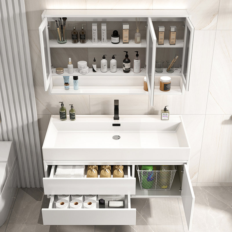 Modern minimalist bathroom cabinet