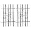 2 Pcs 24*36In Rectangular Black Sturdy Iron Window Guard Window Security Bars