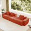 Canapé modulaire modulaire à 3 places, canapé avec coussins décoratifs et 1 repose-pieds mobile-662197608-662197610
