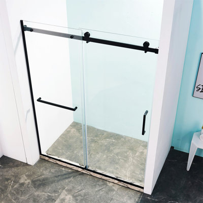 56-60"W X 75"H Semi-Frame Single Sliding Shower Door