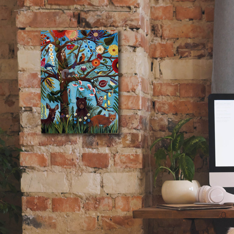 «Arbre de vie» par Catherine A Nolin, H 16 po x l 12 po x P 0,75 po