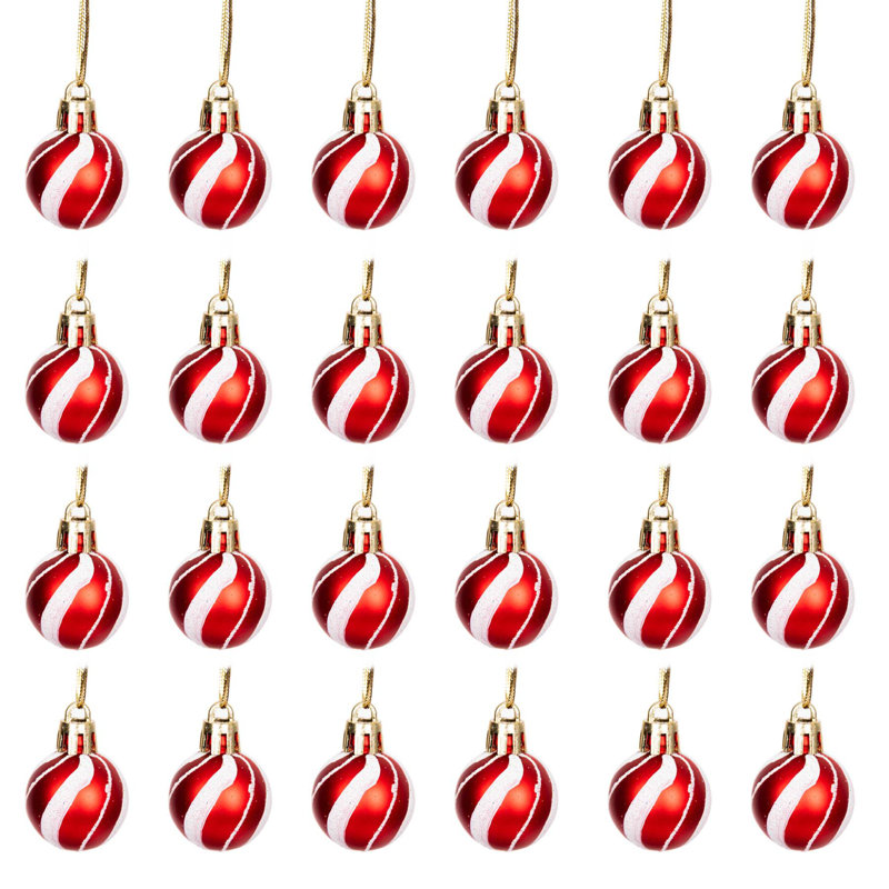 5cm Polyvinyl Chloride (PVC) Bauble, 3cm H x 3cm W x 3cm D