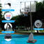 Panier de basketball extérieur 7,5 à 10 pi, panneau arrière 44 po, portable avec roues