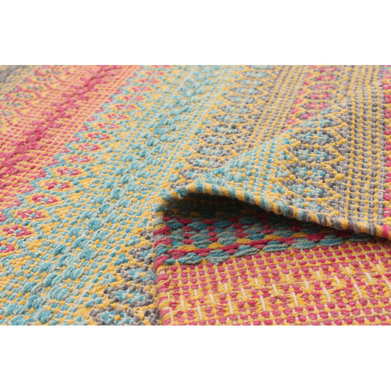 Wool Geometric Indoor Rug, Runner 2'8" x 5'3"