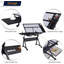 97.79cm x 59.94cm Glass Sewing Table