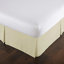 Jupe de lit plissée à motif de plis en microfibre brossée double 15 pouces Southshore Fine Linens, lavable à la machine, très grand, taupe-912812014-912812029
