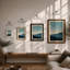 Mountains At Dusk Minimalist - Print-387010199-387010192