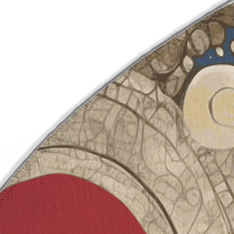 Dynamic Beam Indoor And Outdoor Area Rug, Round 5'