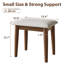 Oliver Solid Wood Upholstered Foot Stool - Padded Ottoman for Living Room & Bedroom-527430713