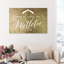 Under the Mistletoe Gold - art textuel sur toile-58868356-58868359
