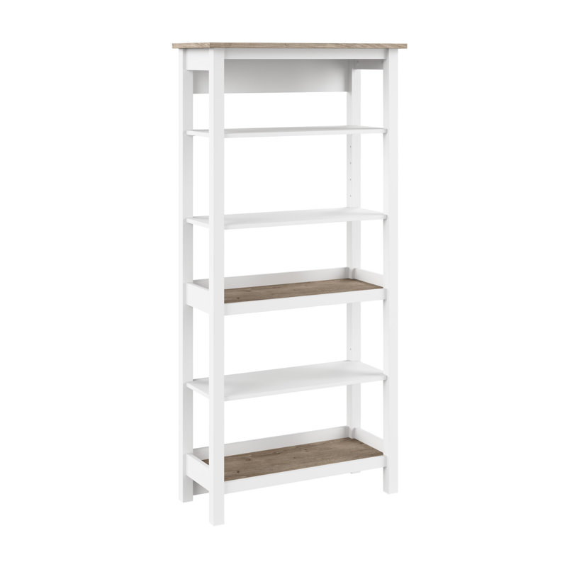 Dharmender Etagere Bookcase, White