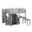 All-Inclusive Loft Bed With Integrated Staircase Bookshelf Drawers Workspace And Wardrobe Ideal Multifunctional Solution-116286868-116286864
