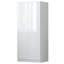 Warren 2 Door Double Wardrobe - Soft Close Hinged Doors. Modern No-Handle Push-to-Open Design-545681167