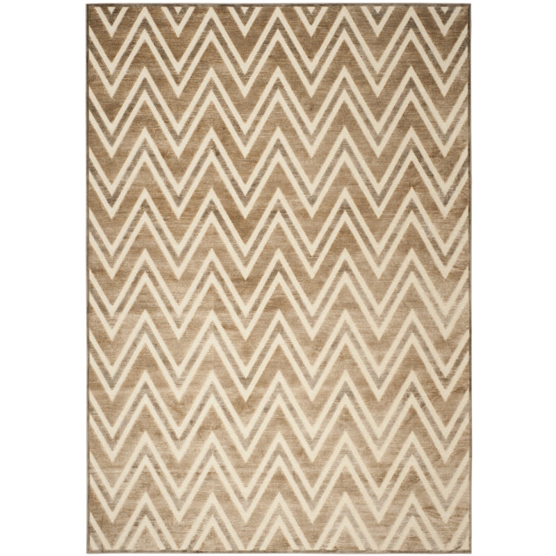 Tapis performance à chevrons Haileymarie, Rectangle 8 pi x 11 pi 2 po