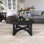Table basse ronde en bois 36 po
