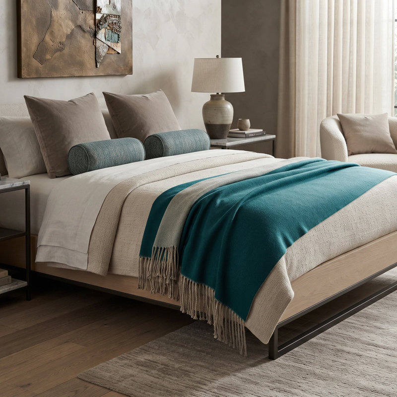 Machine Woven Throw Blanket, Caspian
