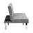 Grey Futon Couch Bed, Ergonomic With Wood Frame, Stainless Leg, 33.65In Wide Bed And Components, Multifunctional Application Instance, User-, Easy To Put Together, Stable & Dependable Design-143224439