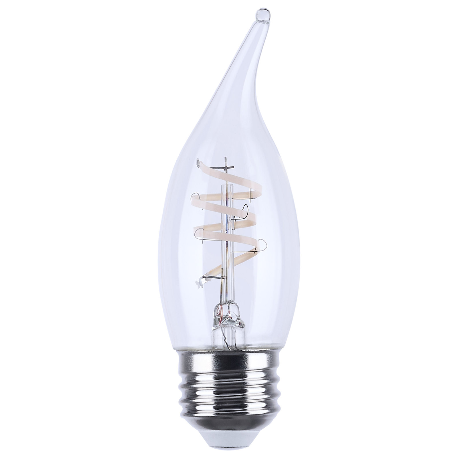 Deena 4W CA11 E26 LED Clear Bulb, 2700 Kelvins