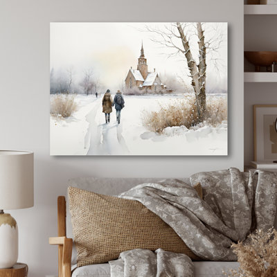 Couple amoureux, art mural sur toile