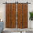 Stained Pine Wood Bi-Fold Double Barn Door with Sliding Hardware Kit-106014062-106014070