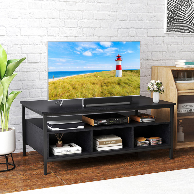 Coffee Table with Storage, Black, Black