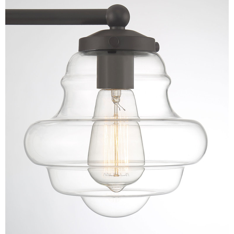 Éclairage pour salle de bain à intensité variable 2 lumières Marah, Bronze huilé