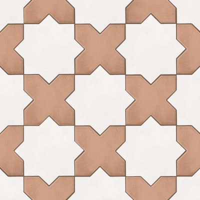 Star And Cross Bone Star & Terracotta Cross