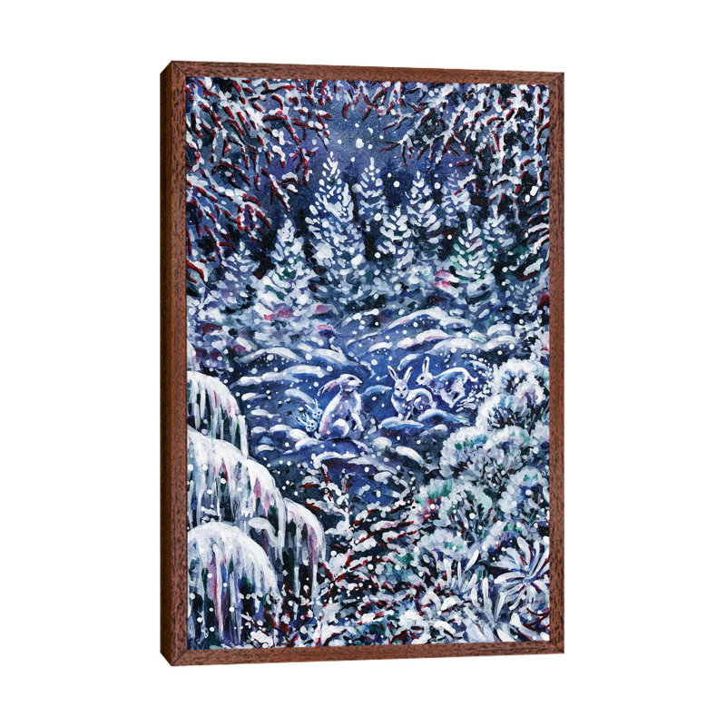 Silent Night by Zaira Dzhaubaeva - Gallery-Wrapped Canvas Giclée on Canvas, Classic Wood Floater Framed