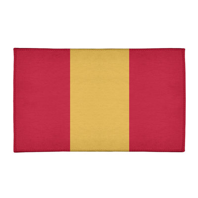 Tapis de zone rouge/jaune