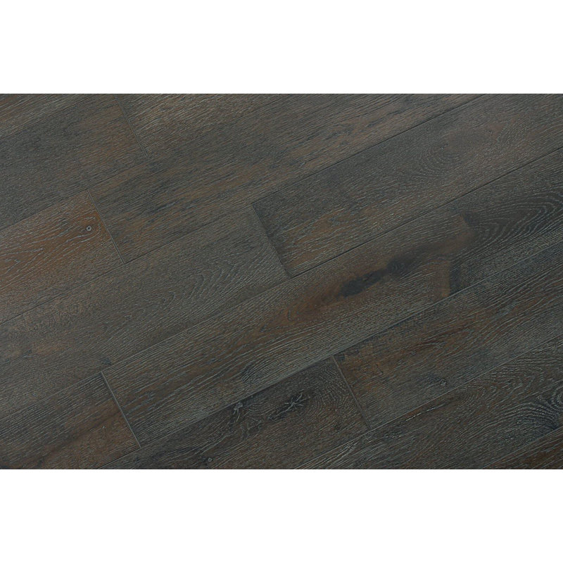 Oak 5'' W Hardwood Flooring, Grey