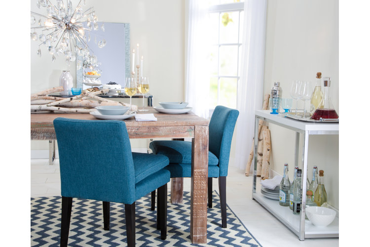 hallway console table as a bar cart