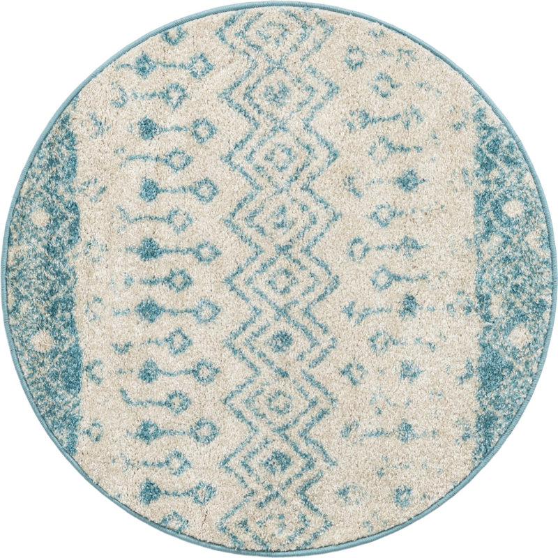 Somerville Geometric Indoor Rug, Round 3'1"
