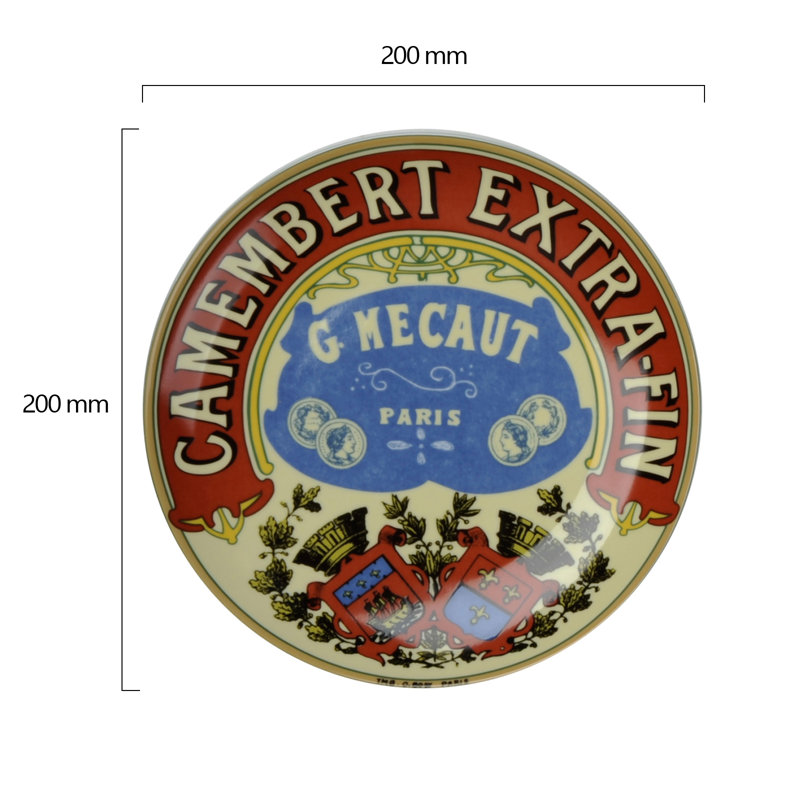 Classic Camembert Plates, 20cm Diameter