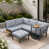 Gray Cushion/Black Frame