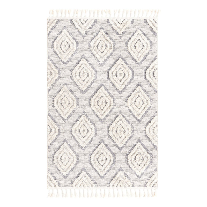 Gosnold Geometric Indoor Rug, Rectangle 4' x 6'
