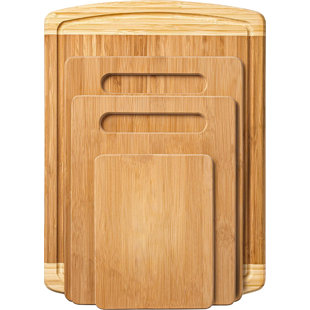 Bambüsi 4 Piece Bamboo Cutting Board Set