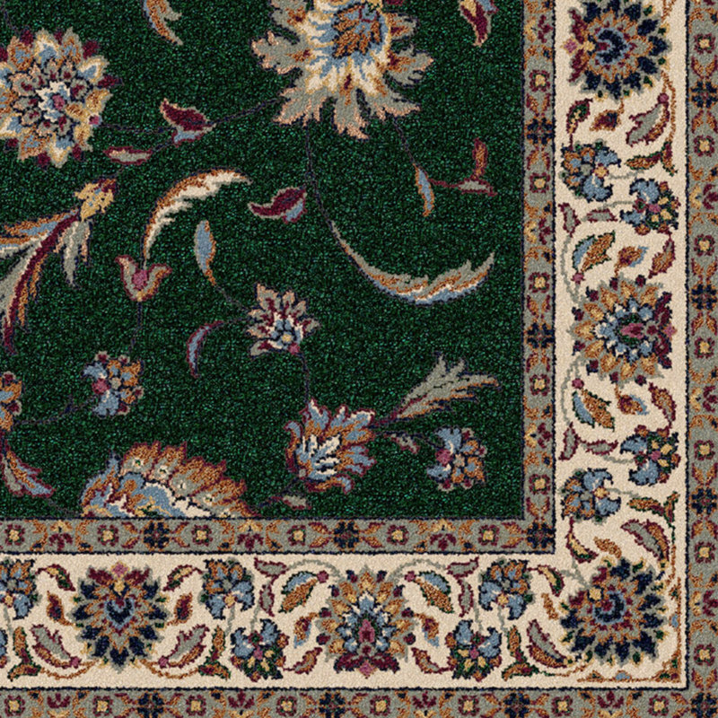 Tapis oriental Alminus Isfahan Emerald, Rectangle 10 pi 9 po x 13 pi 2 po