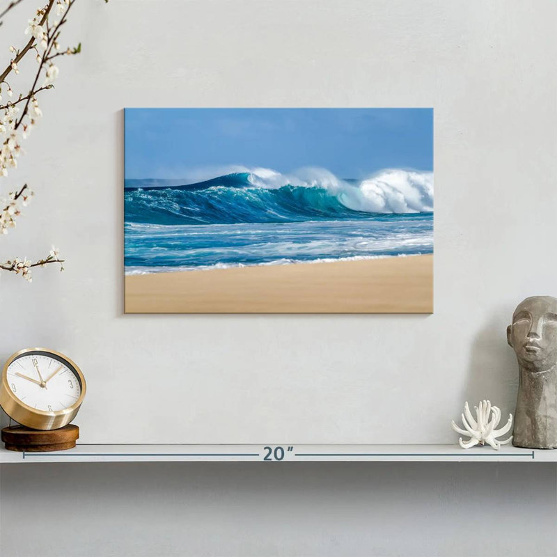 Senne Breaking Sea Waves, 8" H x 12" W
