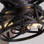 Ventilateurs de plafond encastrés 52 pouces avec lumières et ventilateur de plafond à profil bas télécommandés noir-1058193179-1058979634
