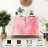 Sideboard Buffet Cabinet with Storage pink watercolor with 2 Doors for Living Room and Kitchen