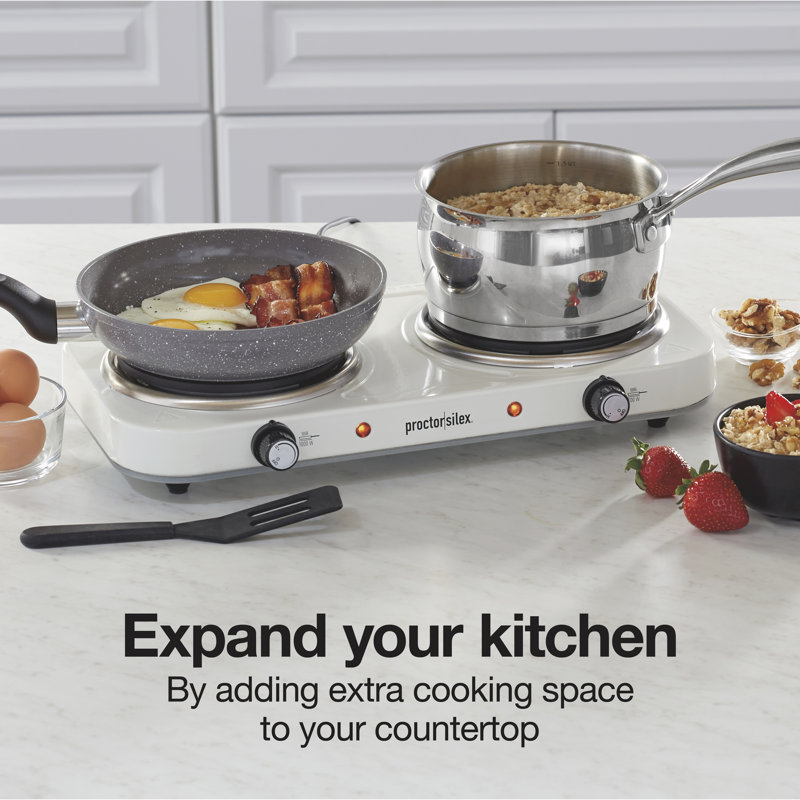 Proctor Silex® Countertop Double Electric Burner