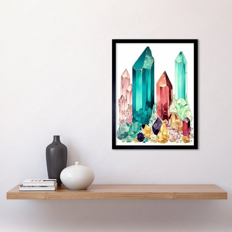 Mekhai Gemstone Crystals - Single Picture Frame Print