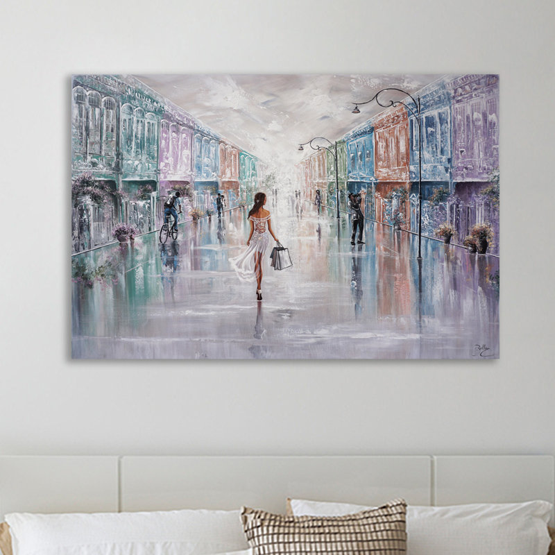 Architectural Gems, Singapore Shophouses by Isabella Karolewicz - Wrapped Canvas Print, 25 cm H x 38 cm W