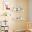 3 tablettes flottantes blanches