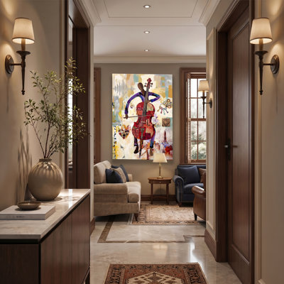 Art mural sur toile mixte