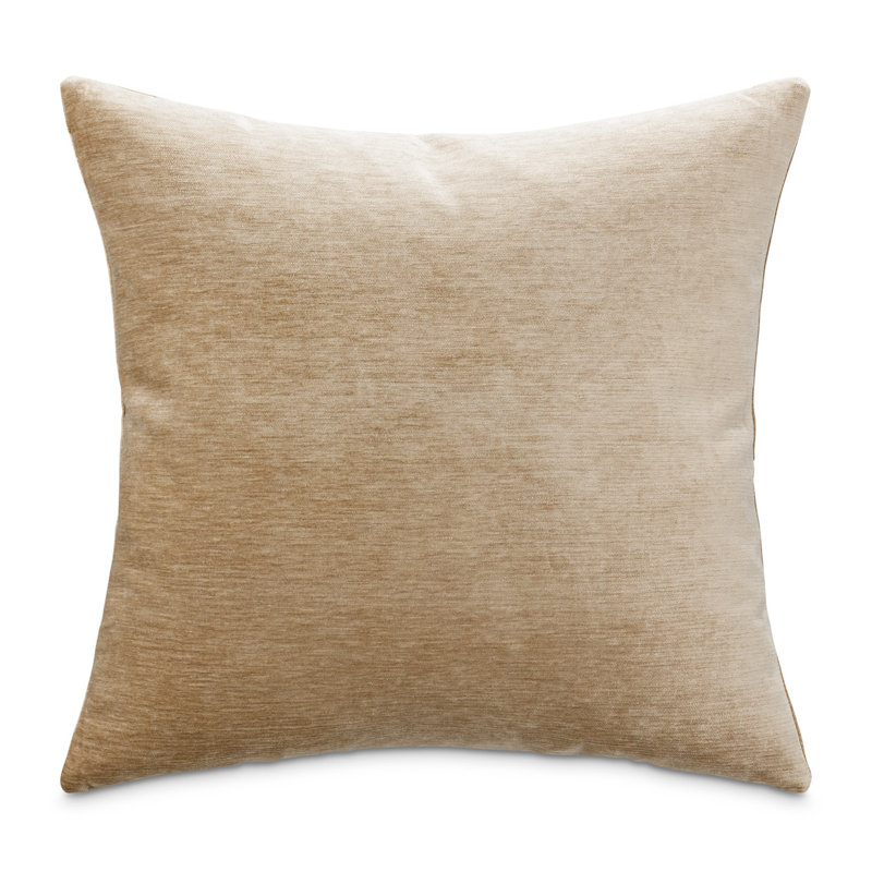The Smith Feather Reversible Throw Pillow, Camel