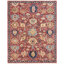 Hand Knotted Wool Area Rug in Red